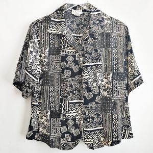 VTG Jordan Women's Aztec Pattern Blouse